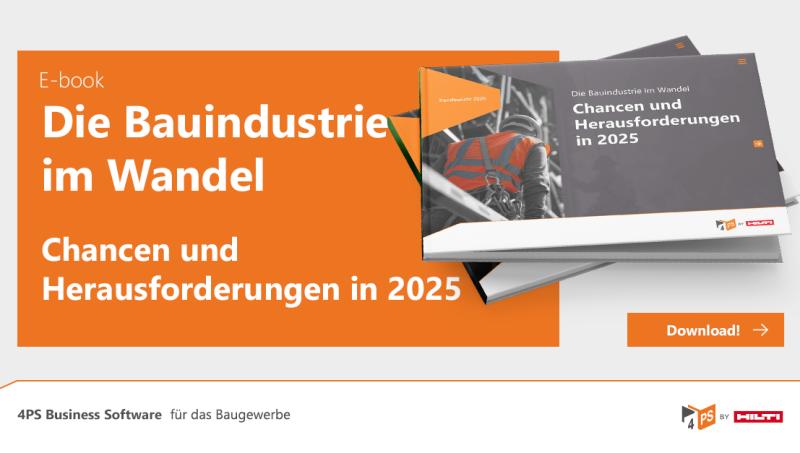 E-Book: Trendbericht 2025: Die Bauindustrie im Wandel