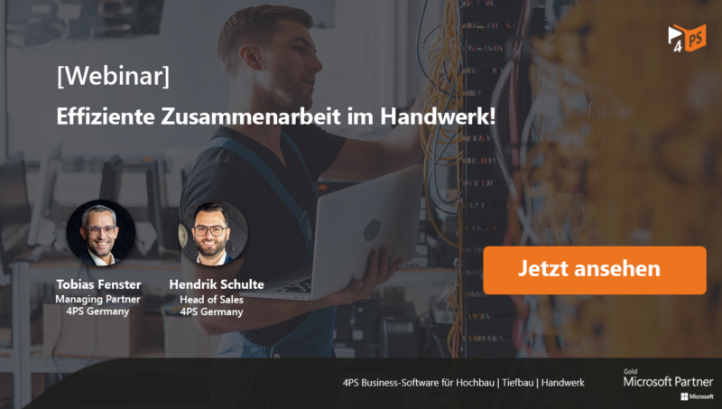 Webinar: Effiziente Zusammenarbeit im Handwerk!