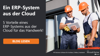 5 Vorteile eines ERP-Systems aus der Cloud für das Handwerk